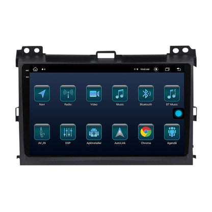 Navigatie Toyota Prado J120 (2002-2010), Android, X-Octacore / 8GB RAM + 256GB ROM, 9.5 Inch - AD-BGX9008+AD-BGRKIT083