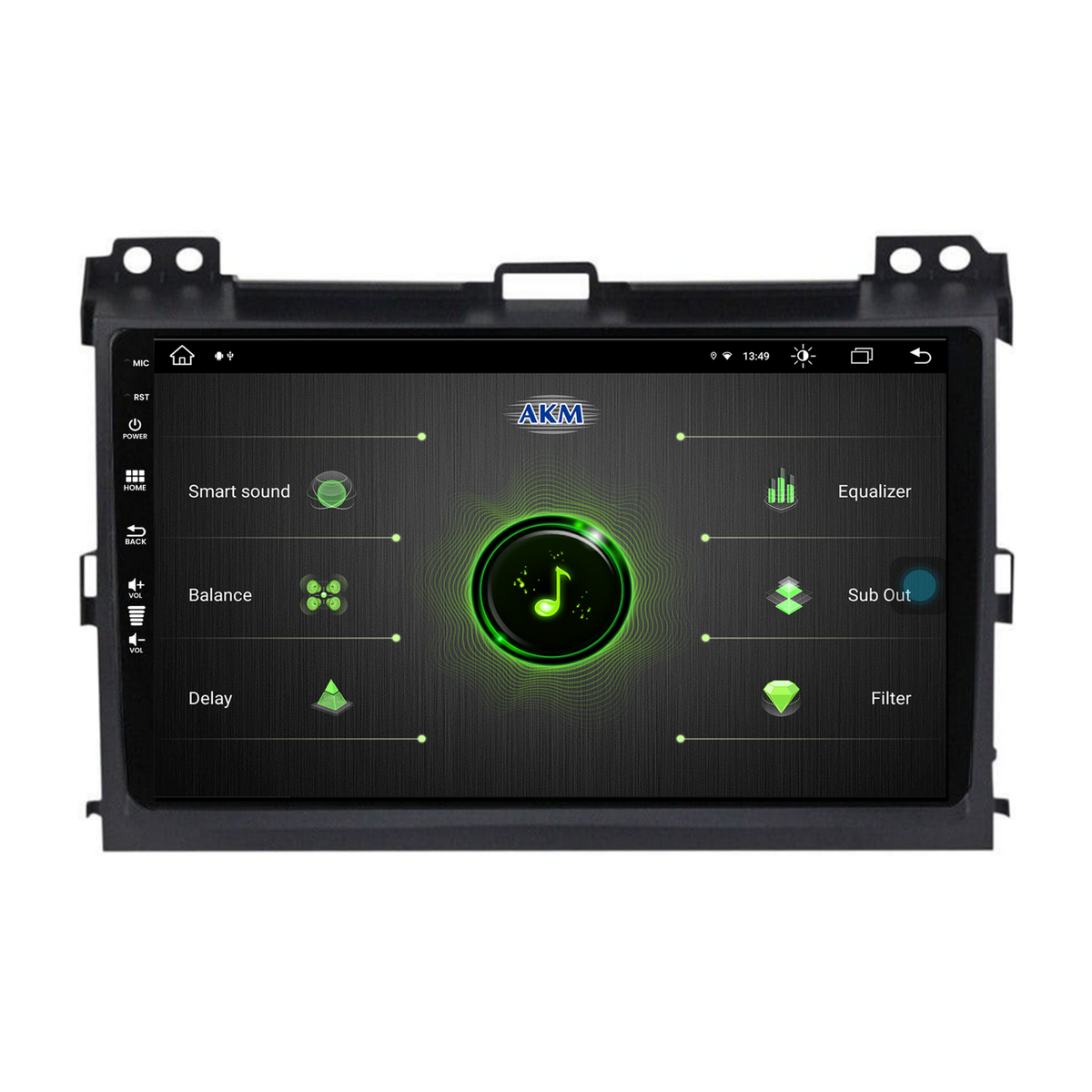 Navigatie Toyota Prado J120 (2002-2010), Android, Z-Octacore / 8GB RAM + 256GB ROM, 9 Inch - AD-BGZ9008+AD-BGRKIT083