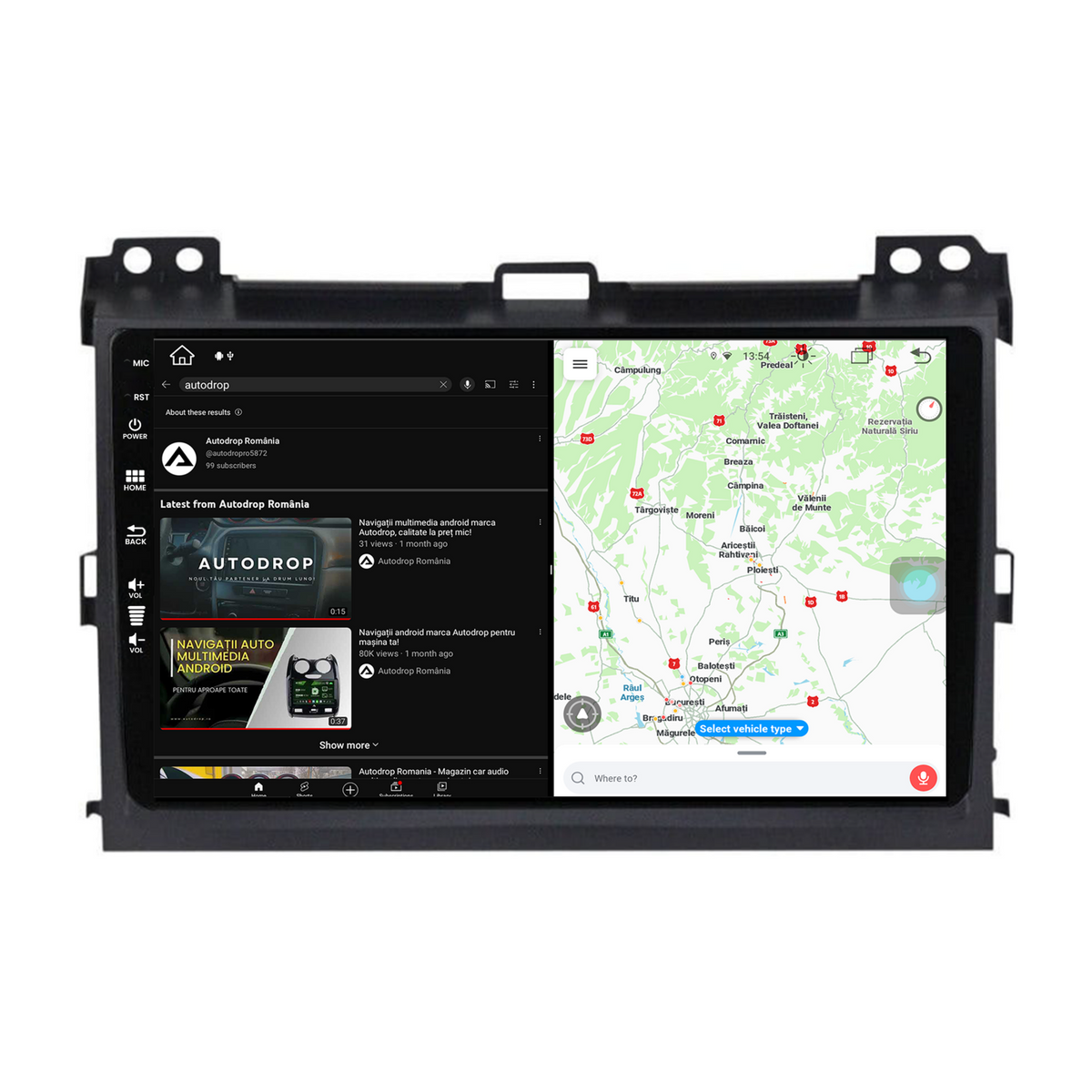 Navigatie Toyota Prado J120 (2002-2010), Android, Z-Octacore / 8GB RAM + 256GB ROM, 9 Inch - AD-BGZ9008+AD-BGRKIT083