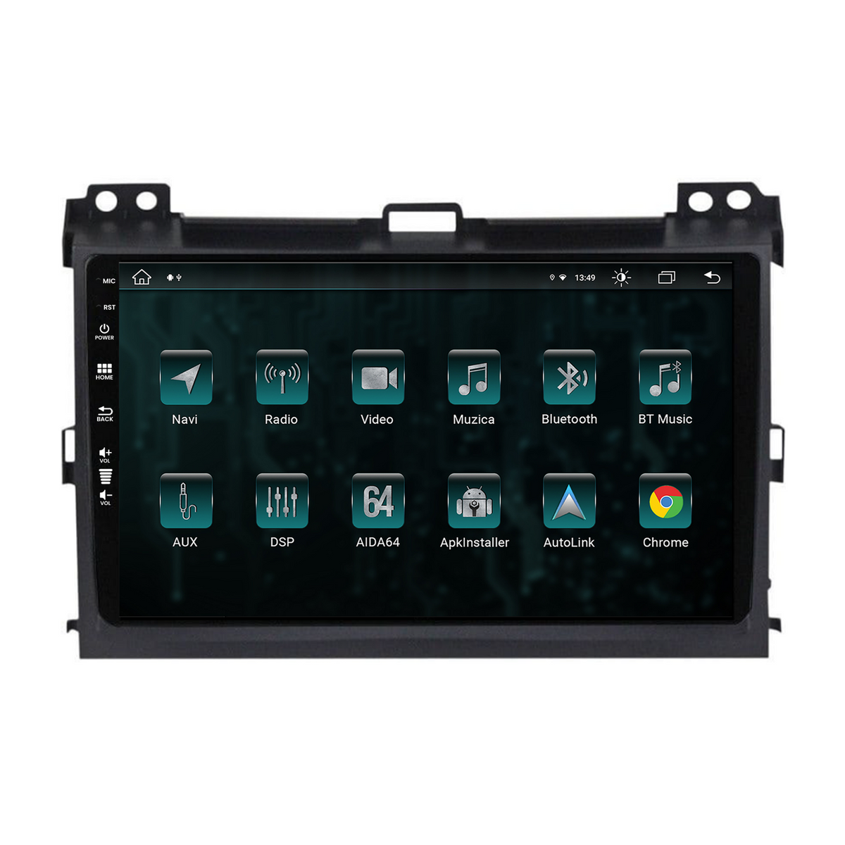 Navigatie Toyota Prado J120 (2002-2010), Android, Z-Octacore / 8GB RAM + 256GB ROM, 9 Inch - AD-BGZ9008+AD-BGRKIT083