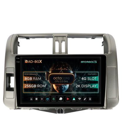 Navigatie Toyota Land Cruiser Prado J150 (2009-2013), Android, X-Octacore / 8GB RAM + 256GB ROM, 9.5 Inch - AD-BGX9008+AD-BGRKIT070