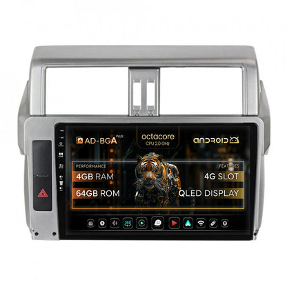 Navigatie Toyota Land Cruiser Prado J150 (2013-2017), Android, A-Octacore / 4GB RAM + 64GB ROM, 10.1 Inch - AD-BGA10004+AD-BGRKIT061