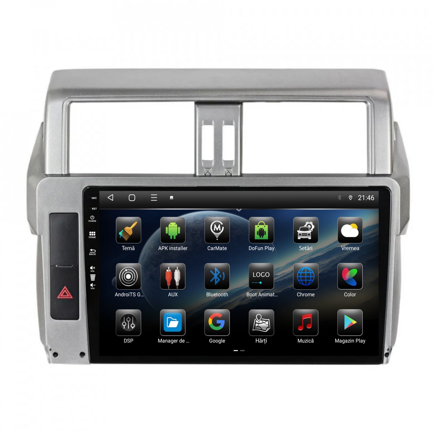 Navigatie Toyota Land Cruiser Prado J150 (2013-2017), Android, P-Octacore / 2GB RAM + 32GB ROM, 10.1 Inch - AD-BGP10002+AD-BGRKIT061