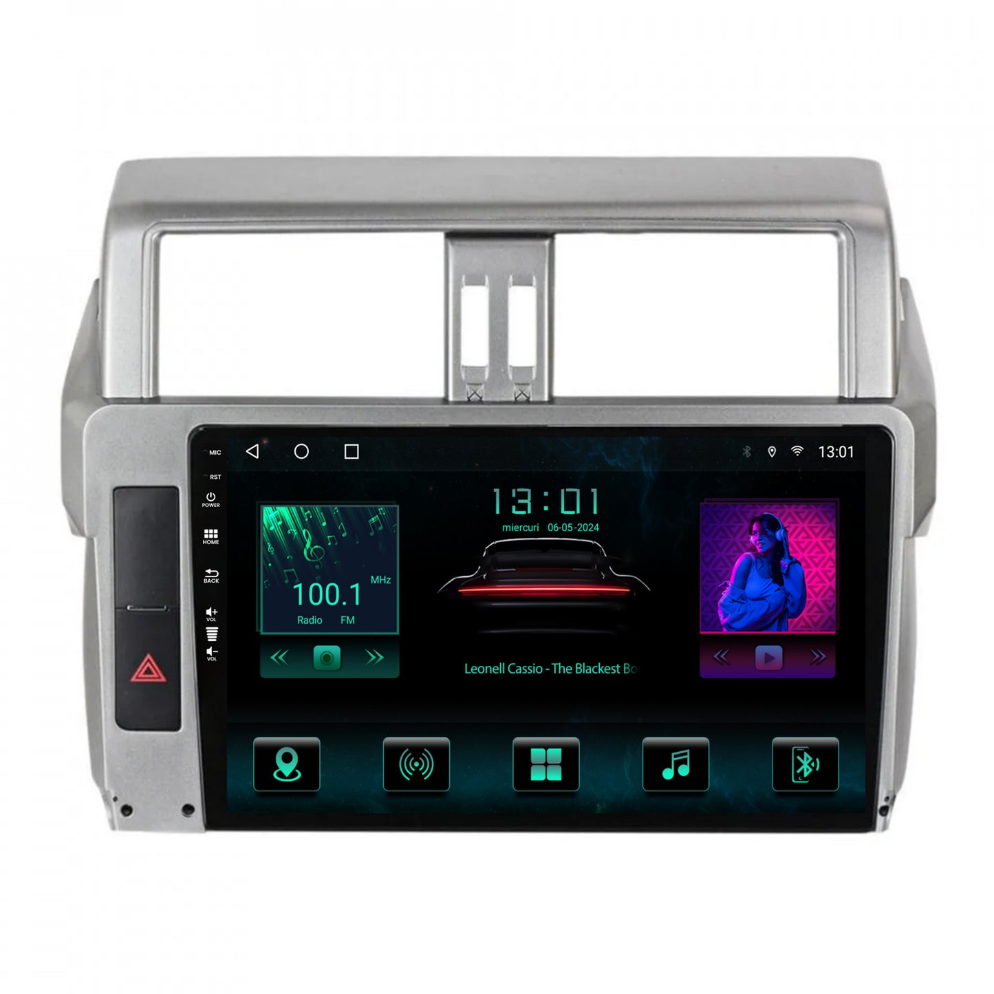 Navigatie Toyota Land Cruiser Prado J150 (2013-2017), Android, A-Octacore / 4GB RAM + 64GB ROM, 10.1 Inch - AD-BGA10004+AD-BGRKIT061