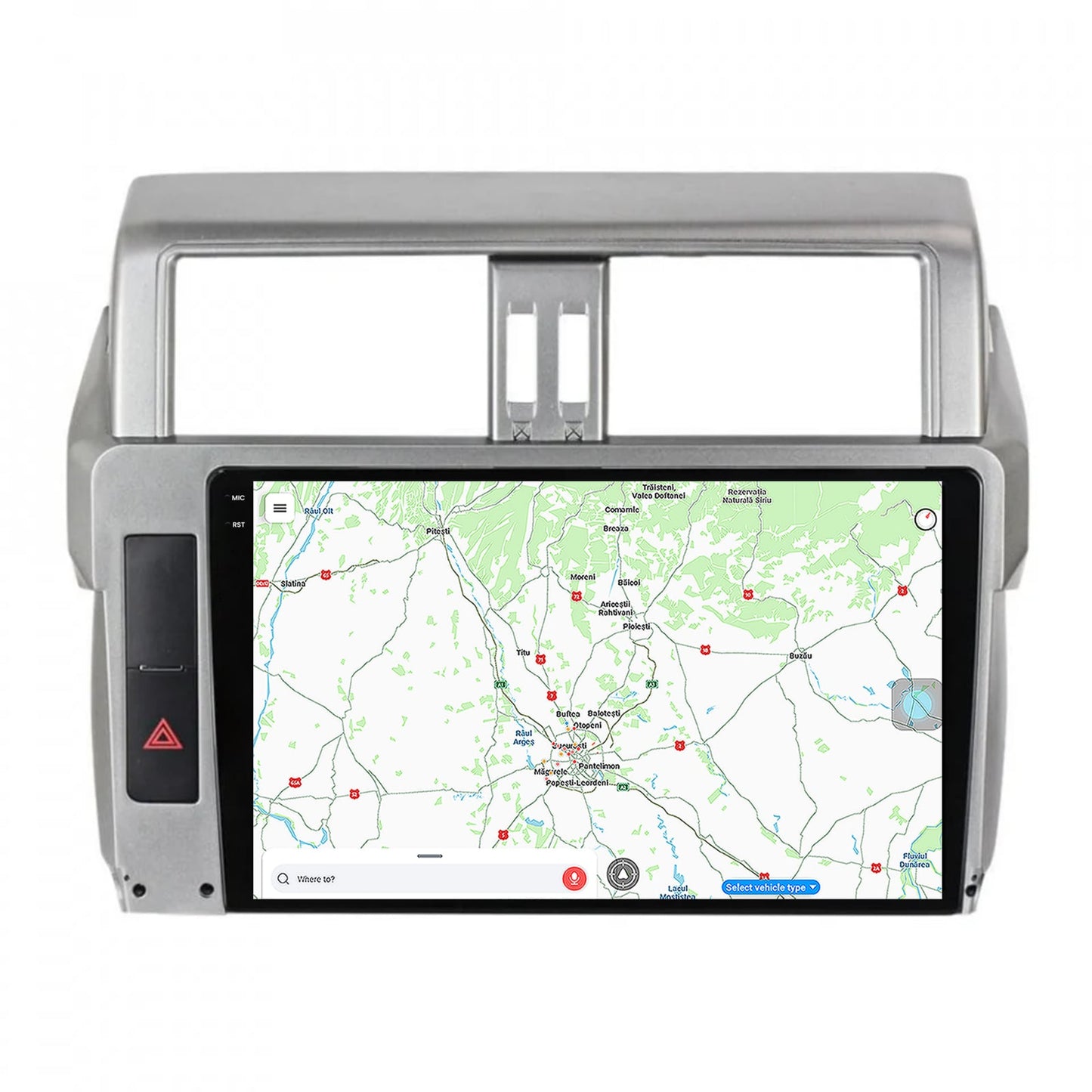 Navigatie Toyota Land Cruiser Prado J150 (2013-2017), Android, X-Octacore / 8GB RAM + 256GB ROM, 9.5 Inch - AD-BGX10008+AD-BGRKIT061