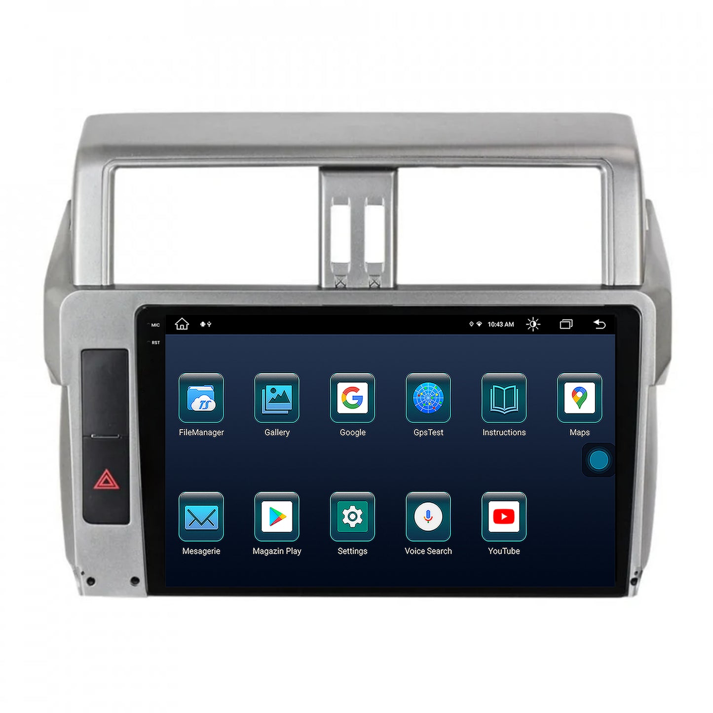 Navigatie Toyota Land Cruiser Prado J150 (2013-2017), Android, X-Octacore / 8GB RAM + 256GB ROM, 9.5 Inch - AD-BGX10008+AD-BGRKIT061