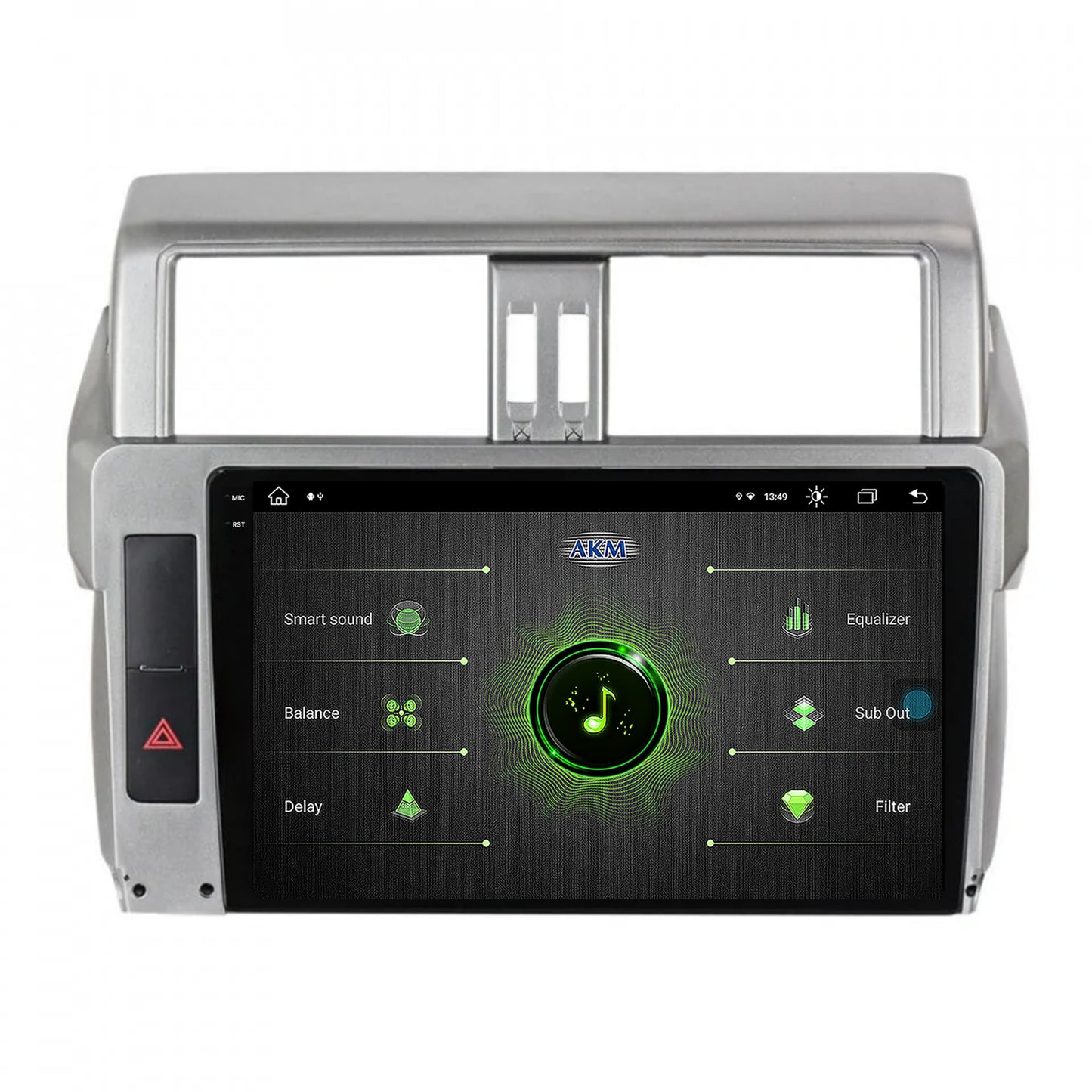 Navigatie Toyota Land Cruiser Prado J150 (2013-2017), Android, X-Octacore / 8GB RAM + 256GB ROM, 9.5 Inch - AD-BGX10008+AD-BGRKIT061