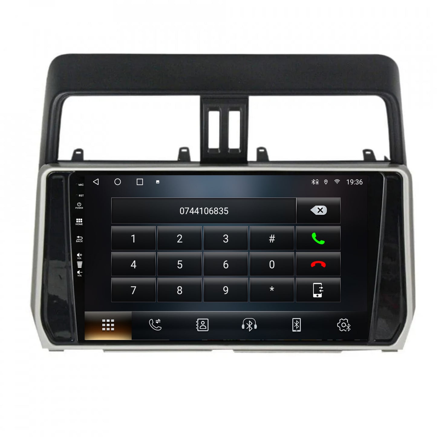 Navigatie Toyota Land Cruiser / Prado J150 (2018+), Android, A-Octacore / 4GB RAM + 64GB ROM, 10.1 Inch - AD-BGA10004+AD-BGRKIT078
