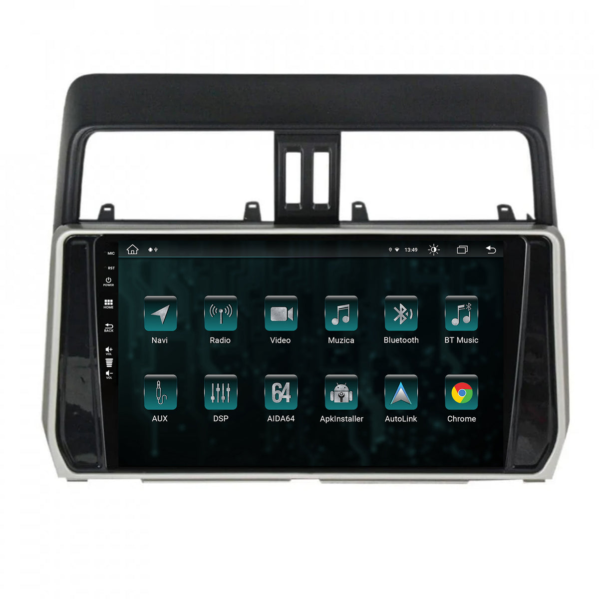 Navigatie Toyota Land Cruiser / Prado J150 (2018+), Android, Z-Octacore / 8GB RAM + 256GB ROM, 10.1 Inch - AD-BGZ10008+AD-BGRKIT078