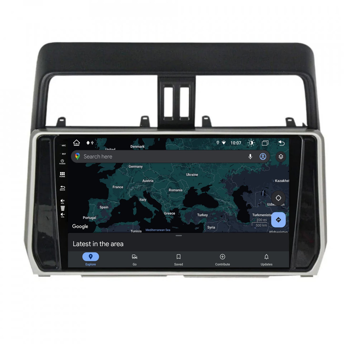 Navigatie Toyota Land Cruiser / Prado J150 (2018+), Android, Z-Octacore / 8GB RAM + 256GB ROM, 10.1 Inch - AD-BGZ10008+AD-BGRKIT078