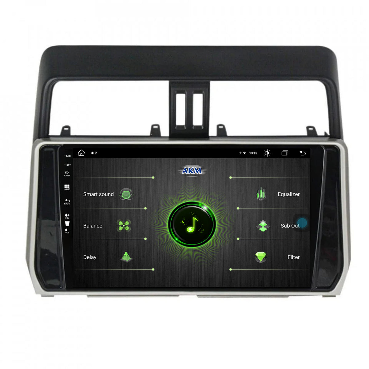 Navigatie Toyota Land Cruiser / Prado J150 (2018+), Android, Z-Octacore / 8GB RAM + 256GB ROM, 10.1 Inch - AD-BGZ10008+AD-BGRKIT078