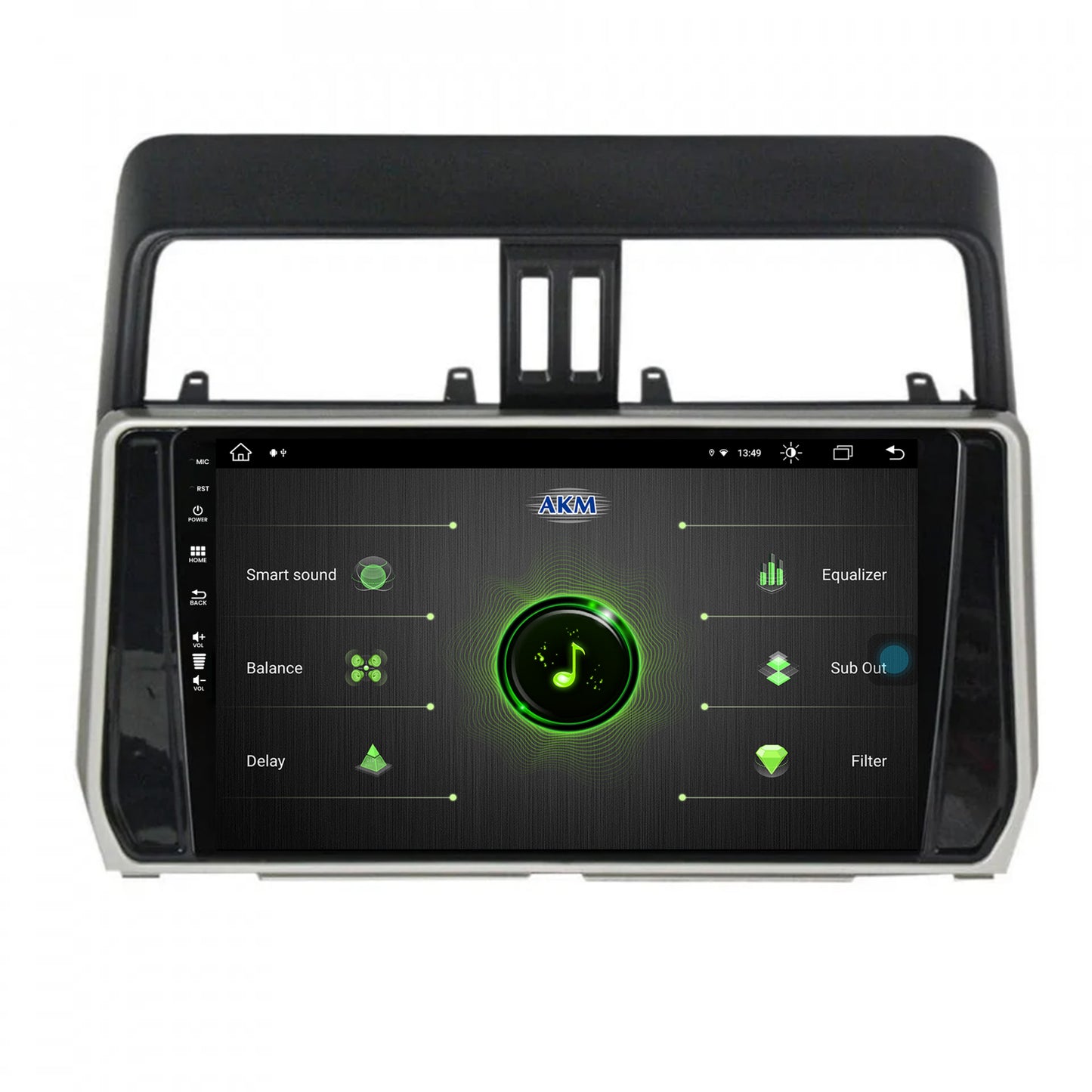 Navigatie Toyota Land Cruiser / Prado J150 (2018+), Android, Z-Octacore / 8GB RAM + 256GB ROM, 10.1 Inch - AD-BGZ10008+AD-BGRKIT078