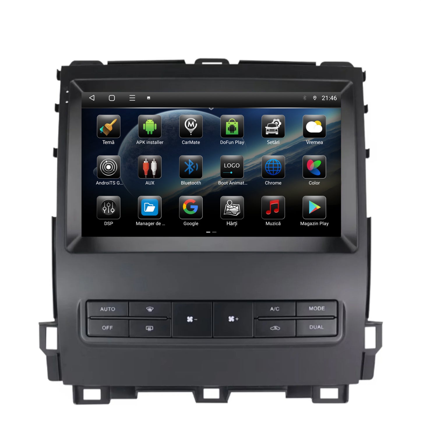 Navigatie Toyota Prado J120 (2002-2010), Android, E-Octacore / 2GB RAM + 32GB ROM, 9 Inch - AD-BGE9002+AD-BGRKIT083V2