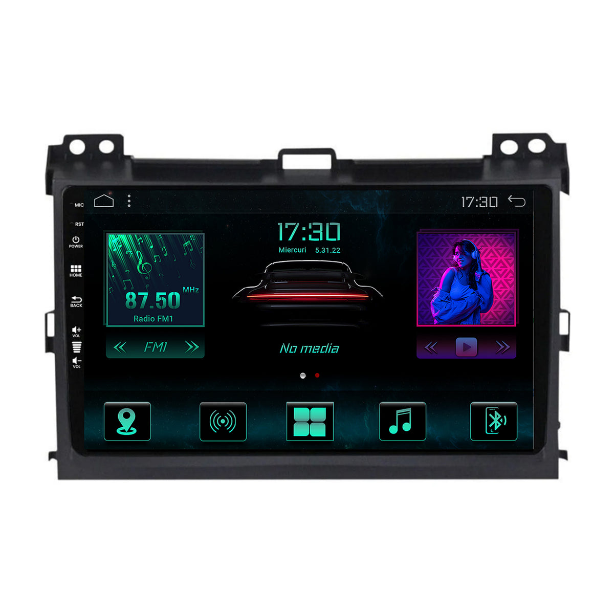 Navigatie Toyota Prado J120 (2002-2010), Android, A-Octacore / 4GB RAM + 64GB ROM, 9 Inch - AD-BGA9004+AD-BGRKIT083