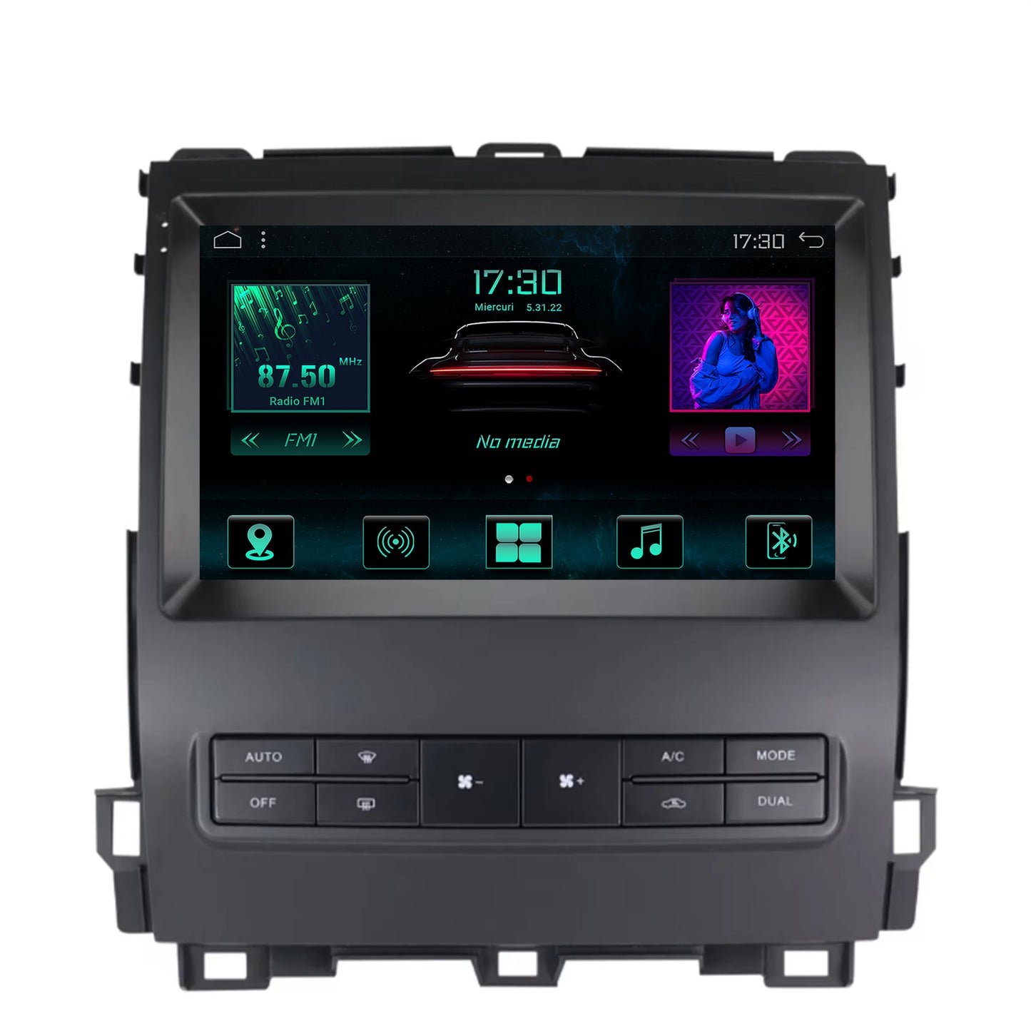 Navigatie Toyota Prado J120 (2002-2010), Android, A-Octacore / 4GB RAM + 64GB ROM, 9 Inch - AD-BGA9004+AD-BGRKIT083V2