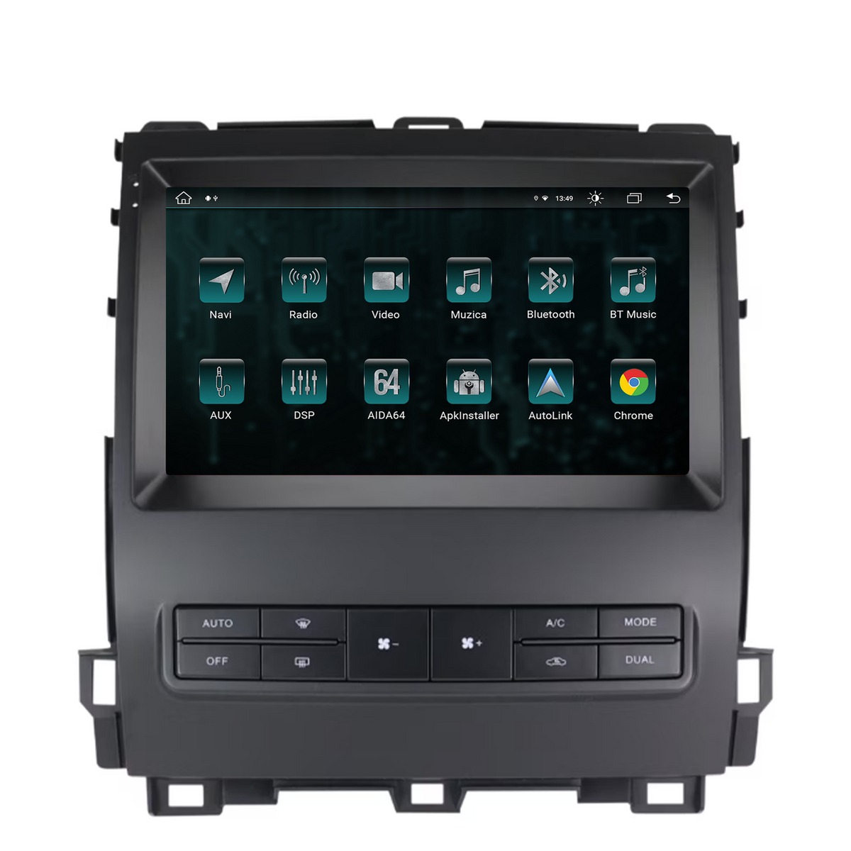 Navigatie Toyota Prado J120 (2002-2010), Android, Z-Octacore / 8GB RAM + 256GB ROM, 9 Inch - AD-BGZ9008+AD-BGRKIT083V2