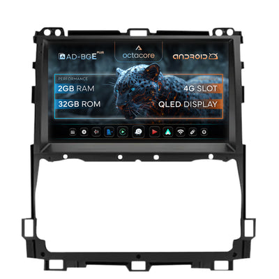 Navigatie Toyota Prado J120 (2002-2010), Android, E-Octacore / 2GB RAM + 32GB ROM, 9 Inch - AD-BGE9002+AD-BGRKIT084