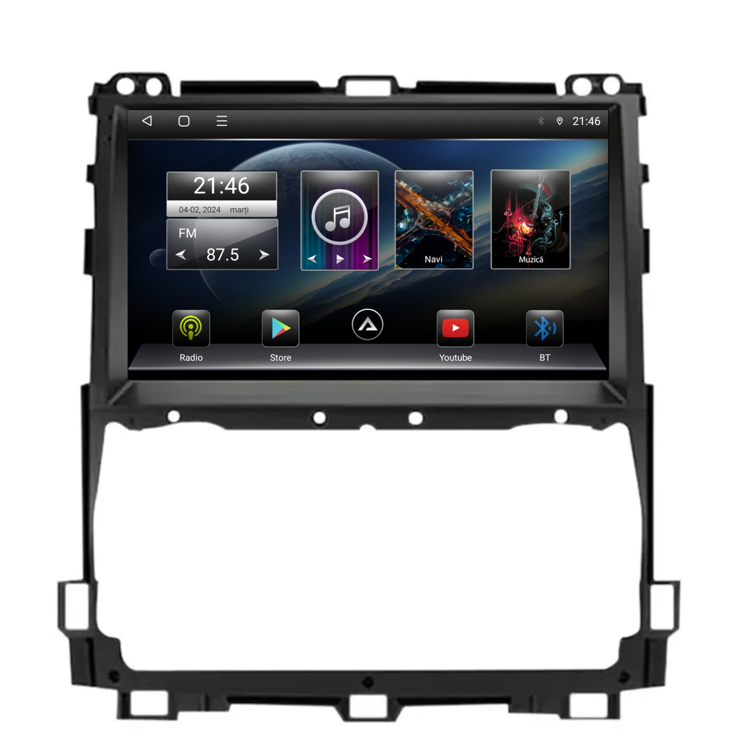 Navigatie Toyota Prado J120 (2002-2010), Android, P-Octacore / 2GB RAM + 32GB ROM, 9 Inch - AD-BGP9002+AD-BGRKIT084