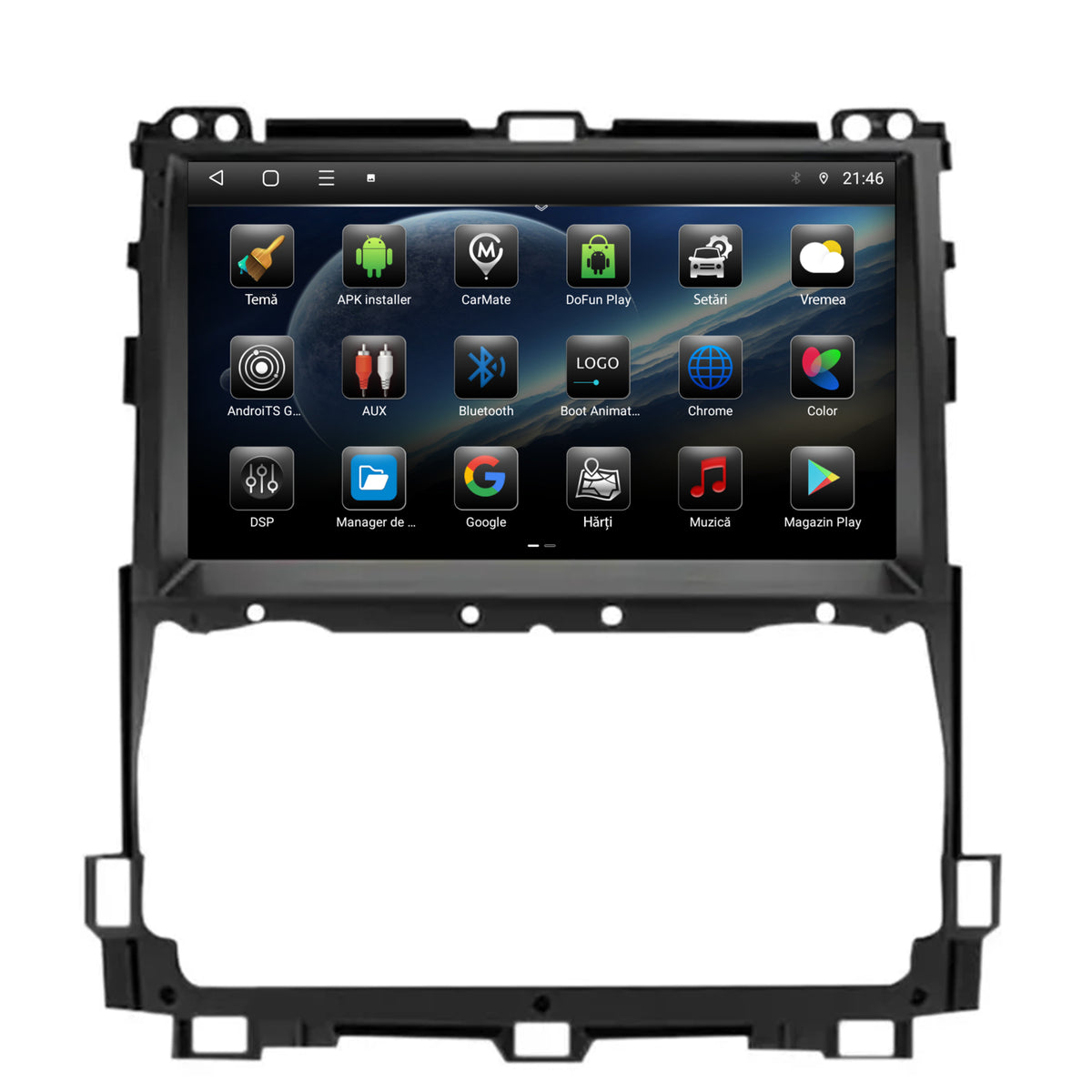Navigatie Toyota Prado J120 (2002-2010), Android, P-Octacore / 2GB RAM + 32GB ROM, 9 Inch - AD-BGP9002+AD-BGRKIT084