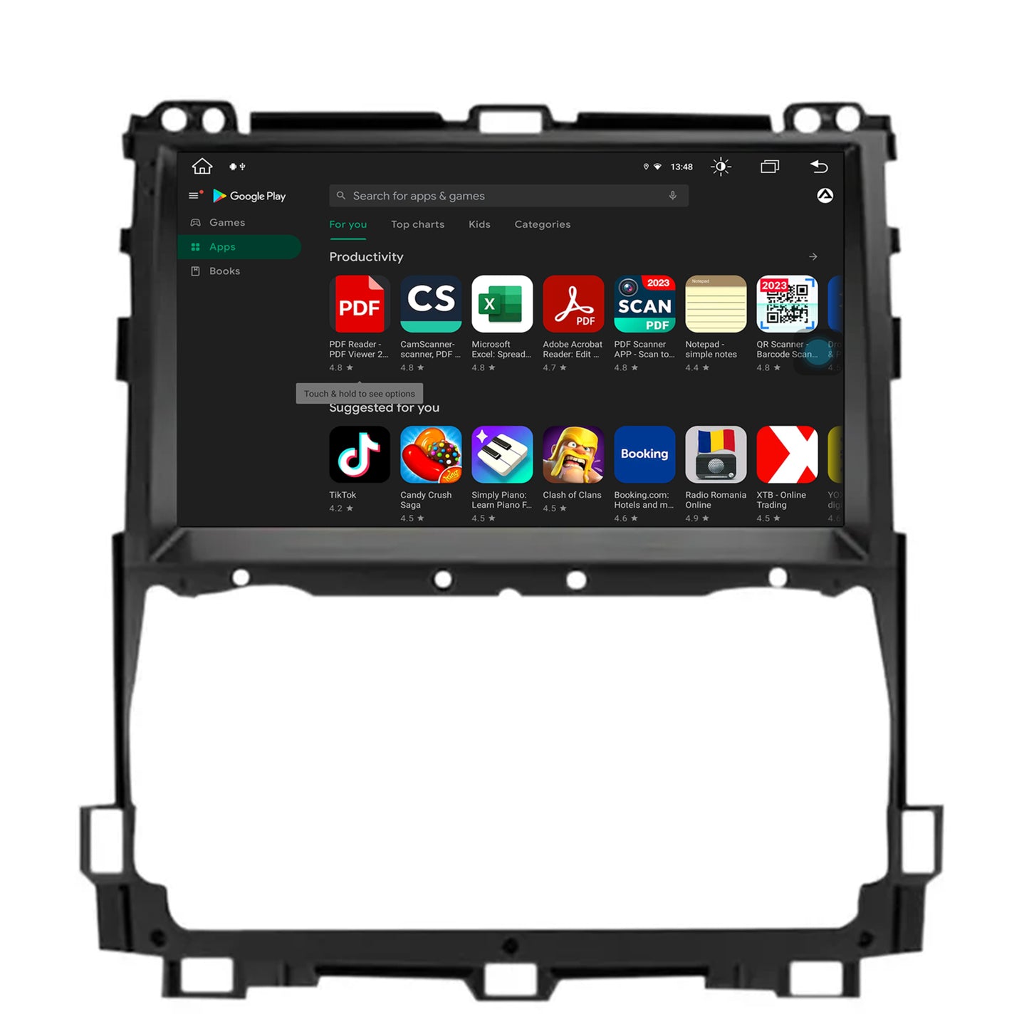 Navigatie Toyota Prado J120 (2002-2010), Android, X-Octacore / 8GB RAM + 256GB ROM, 9.5 Inch - AD-BGX9008+AD-BGRKIT084