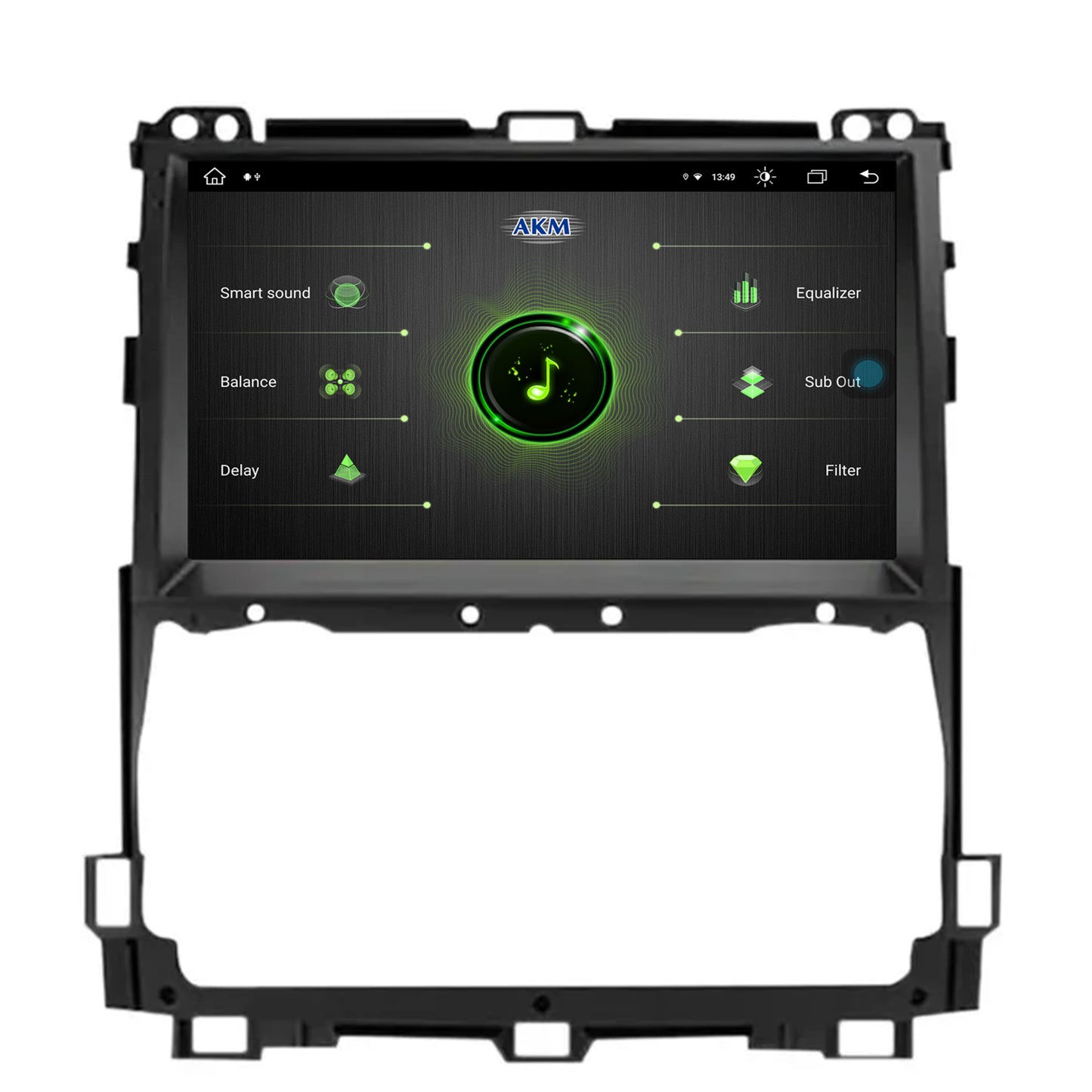 Navigatie Toyota Prado J120 (2002-2010), Android, X-Octacore / 8GB RAM + 256GB ROM, 9.5 Inch - AD-BGX9008+AD-BGRKIT084