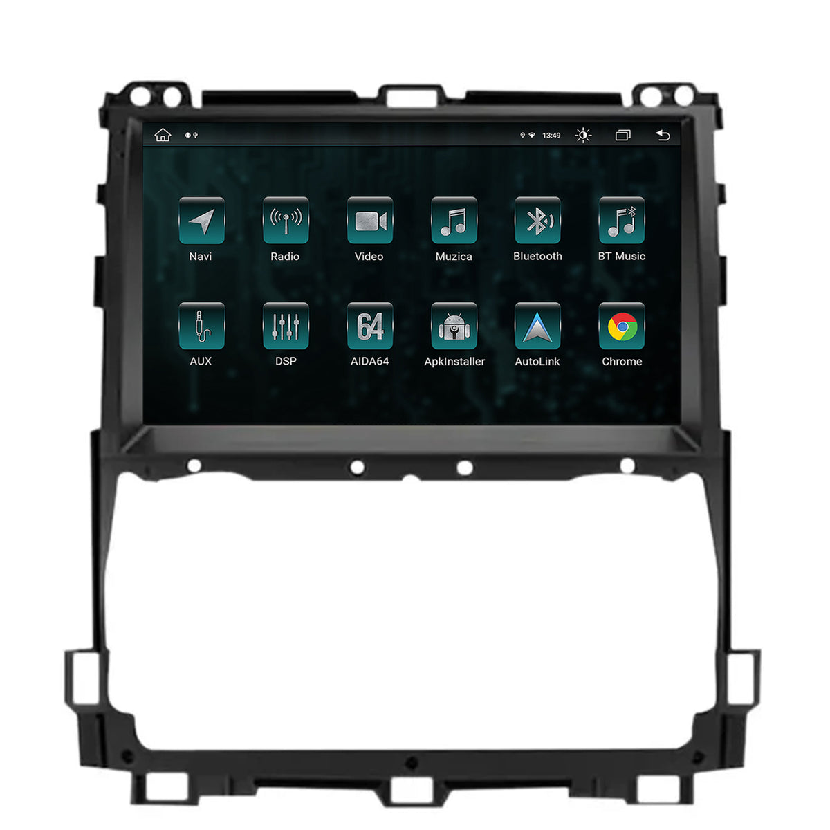 Navigatie Toyota Prado J120 (2002-2010), Android, Z-Octacore / 8GB RAM + 256GB ROM, 9 Inch - AD-BGZ9008+AD-BGRKIT084