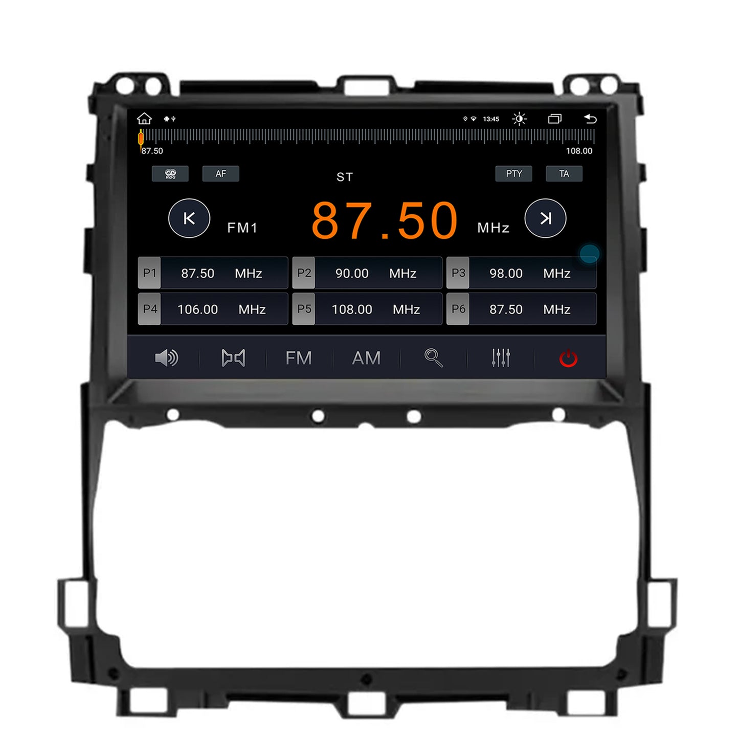 Navigatie Toyota Prado J120 (2002-2010), Android, Z-Octacore / 8GB RAM + 256GB ROM, 9 Inch - AD-BGZ9008+AD-BGRKIT084