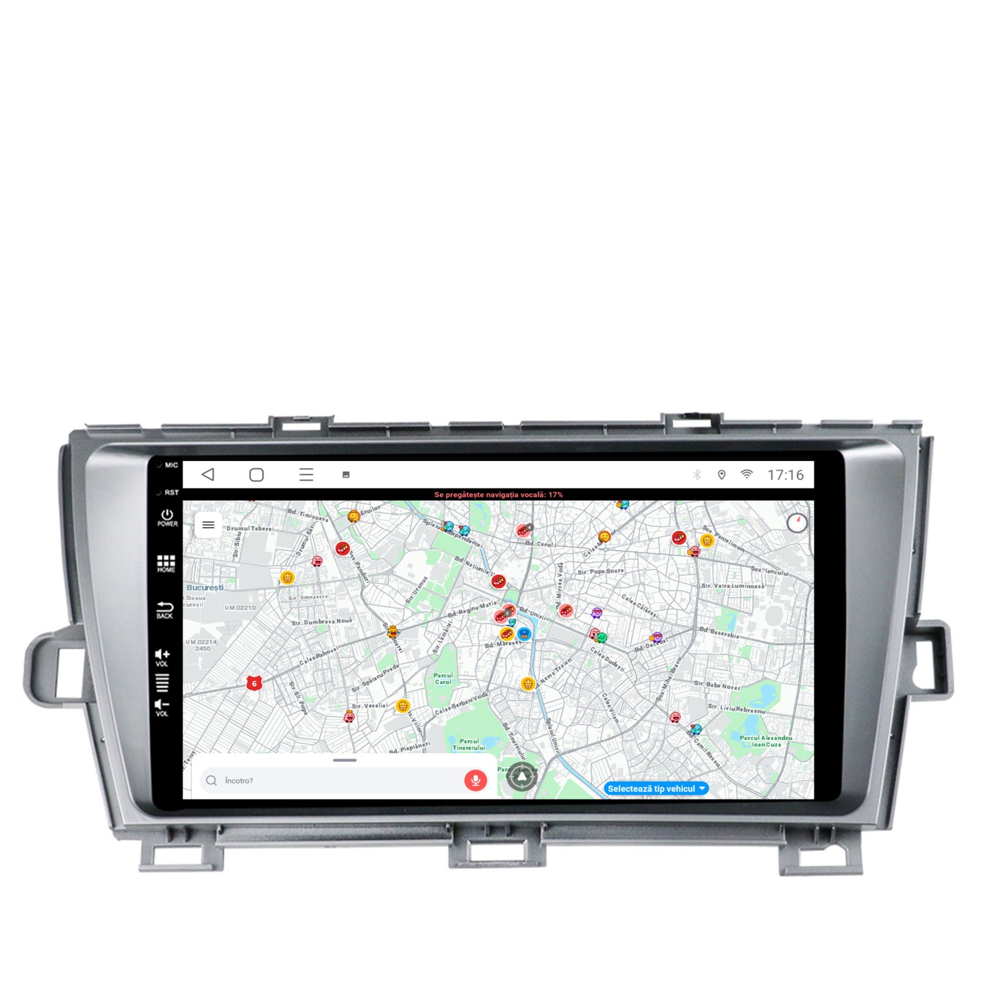 Navigatie Toyota Prius (2009-2014), Android, P-Octacore / 2GB RAM + 32GB ROM, 9 Inch - AD-BGP9002+AD-BGRKIT089-S