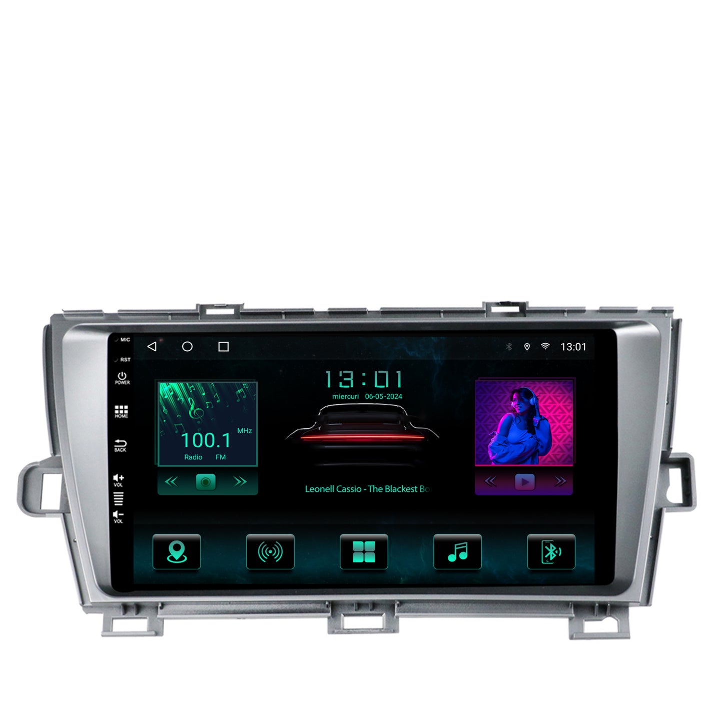 Navigatie Toyota Prius (2009-2014), Android, A-Octacore / 4GB RAM + 64GB ROM, 9 Inch - AD-BGA9004+AD-BGRKIT089-S