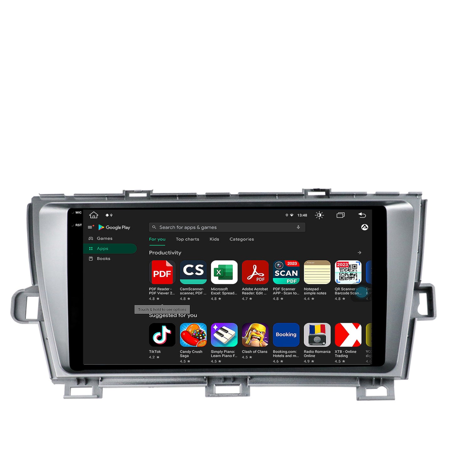 Navigatie Toyota Prius (2009-2014), Android, V-Octacore / 4GB RAM + 64GB ROM, 9.5 Inch - AD-BGV9004+AD-BGRKIT089-S