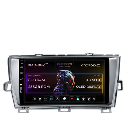 Navigatie Toyota Prius (2009-2014), Android, Z-Octacore / 8GB RAM + 256GB ROM, 9 Inch - AD-BGZ9008+AD-BGRKIT089-S