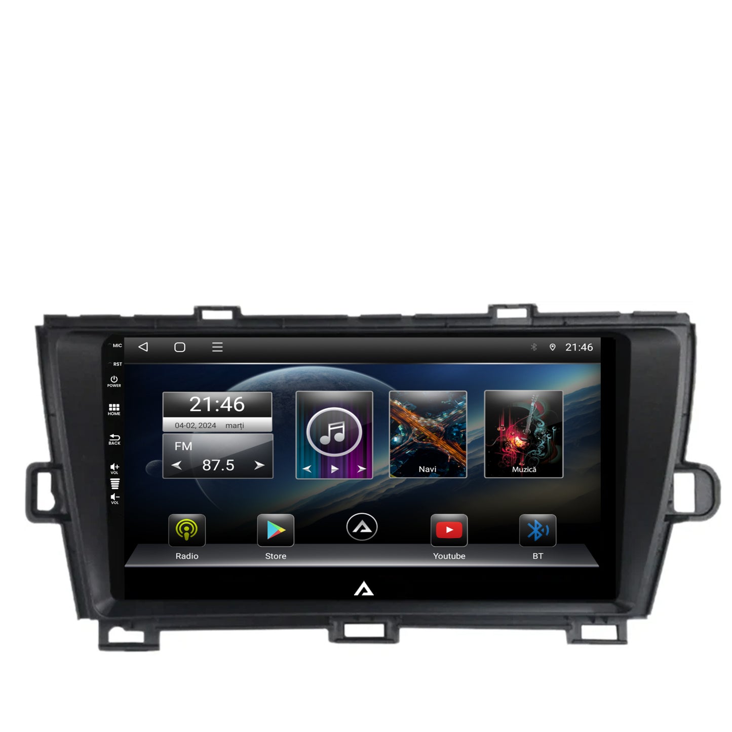 Navigatie Toyota Prius (2009-2014), Android, E-Octacore / 2GB RAM + 32GB ROM, 9 Inch - AD-BGE9002+AD-BGRKIT089-B