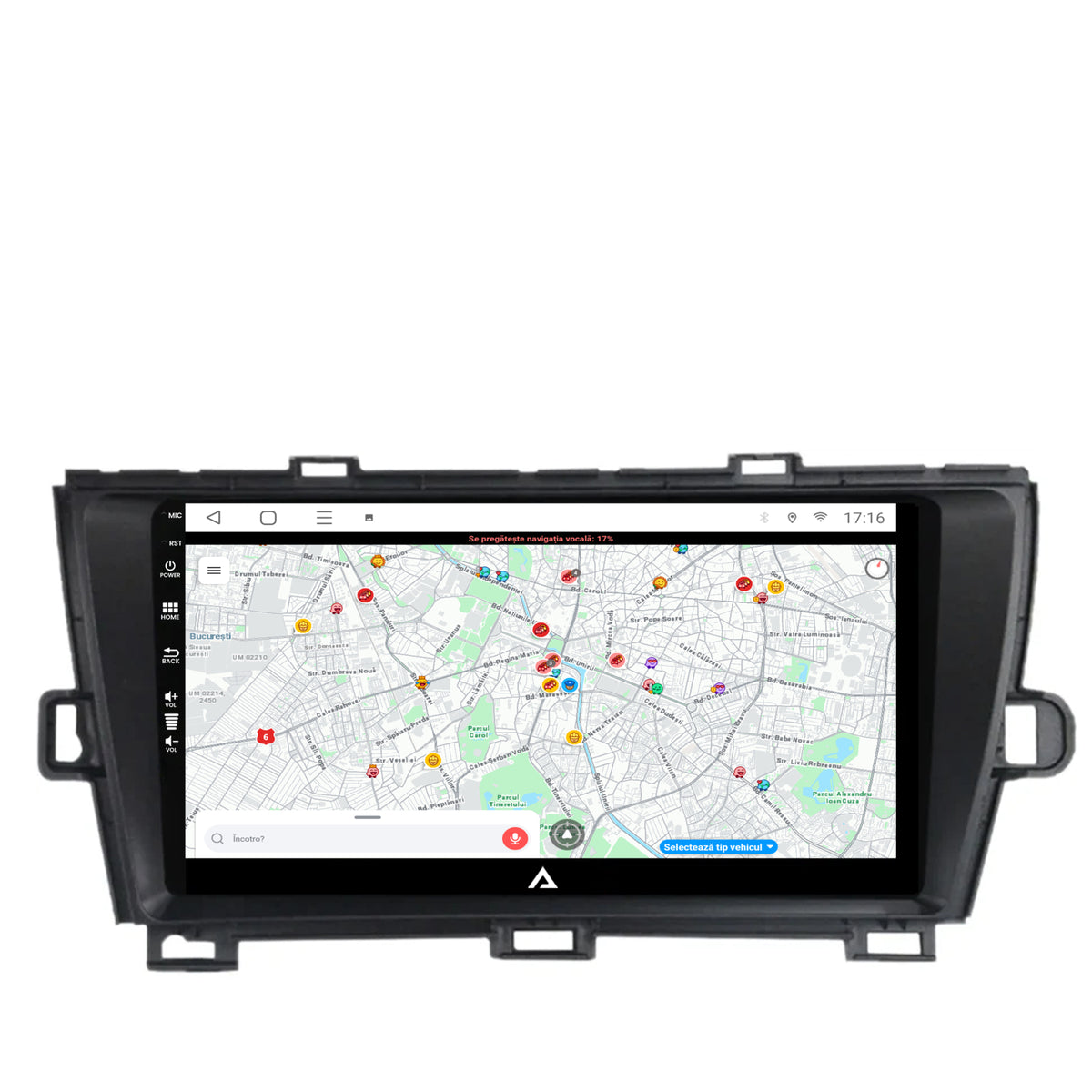 Navigatie Toyota Prius (2009-2014), Android, P-Octacore / 2GB RAM + 32GB ROM, 9 Inch - AD-BGP9002+AD-BGRKIT089-B