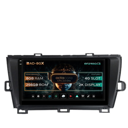 Navigatie Toyota Prius (2009-2014), Android, X-Octacore / 8GB RAM + 256GB ROM, 9.5 Inch - AD-BGX9008+AD-BGRKIT089-B