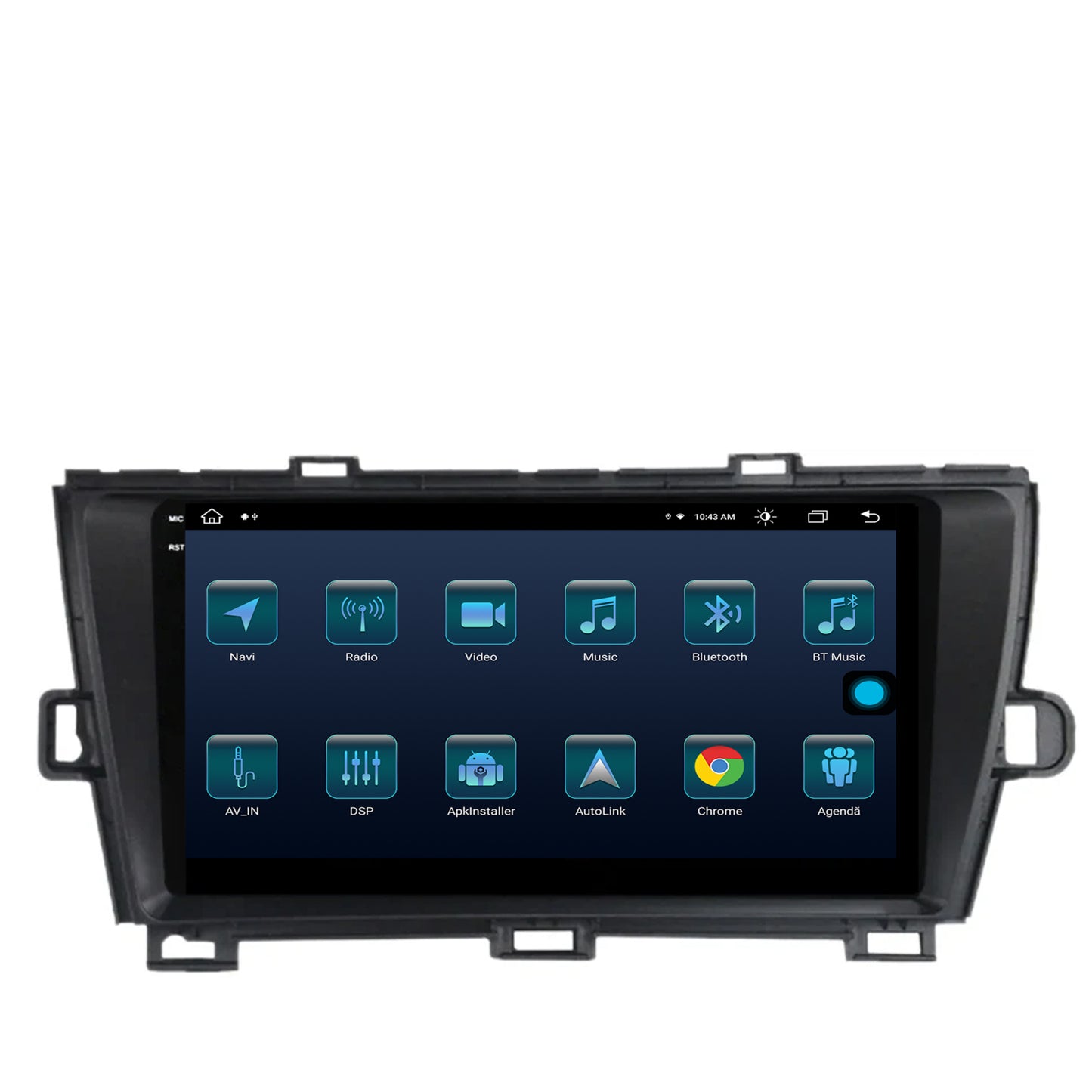 Navigatie Toyota Prius (2009-2014), Android, X-Octacore / 8GB RAM + 256GB ROM, 9.5 Inch - AD-BGX9008+AD-BGRKIT089-B