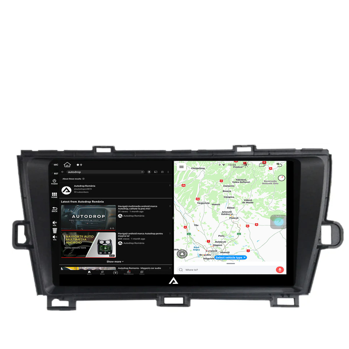 Navigatie Toyota Prius (2009-2014), Android, Z-Octacore / 8GB RAM + 256GB ROM, 9 Inch - AD-BGZ9008+AD-BGRKIT089-B