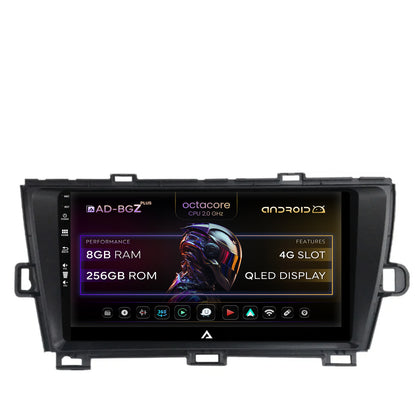 Navigatie Toyota Prius (2009-2014), Android, Z-Octacore / 8GB RAM + 256GB ROM, 9 Inch - AD-BGZ9008+AD-BGRKIT089-B