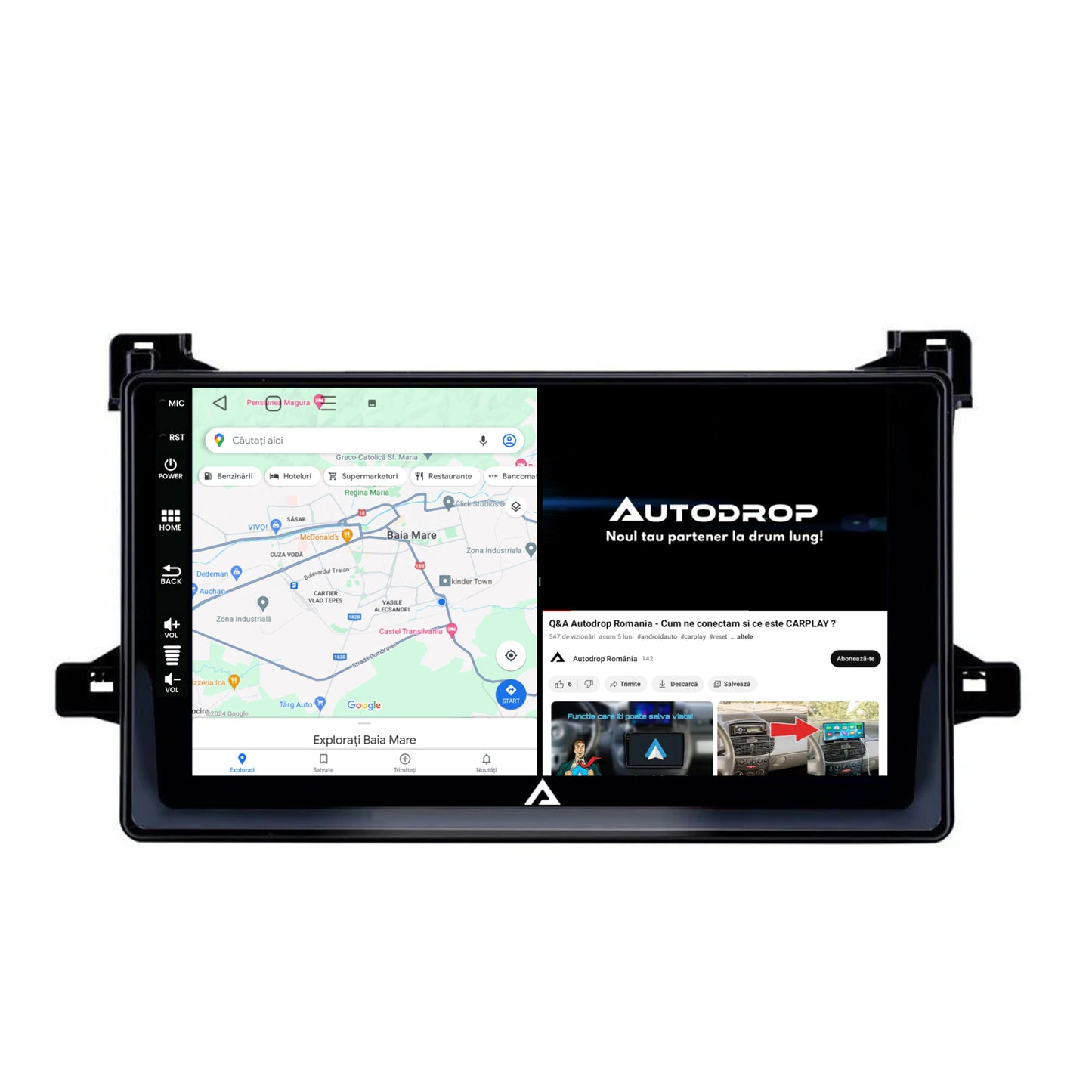 Navigatie Toyota Prius (2015+), Android, E-Octacore / 2GB RAM + 32GB ROM, 9 Inch - AD-BGE9002+AD-BGRKIT097