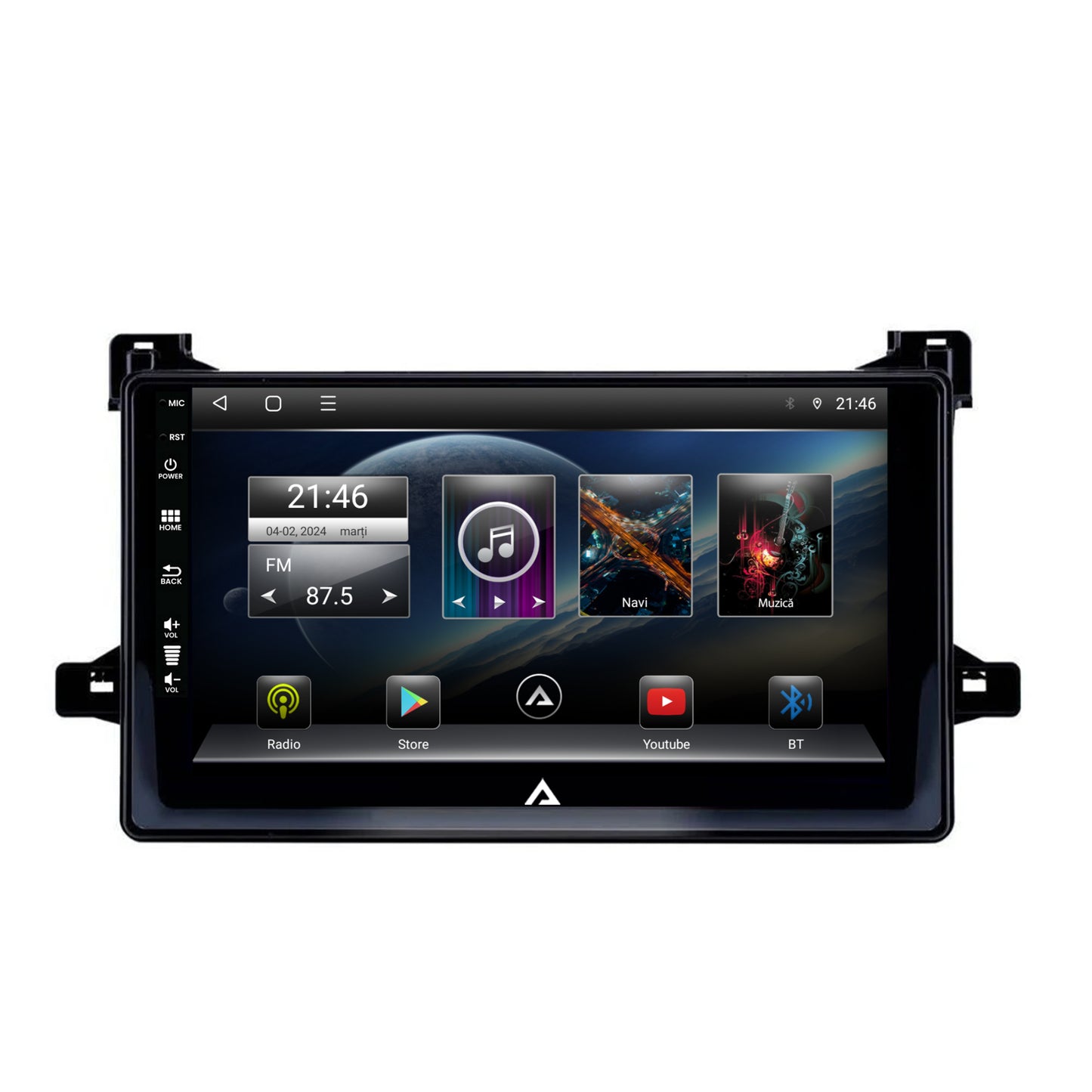 Navigatie Toyota Prius (2015+), Android, E-Octacore / 2GB RAM + 32GB ROM, 9 Inch - AD-BGE9002+AD-BGRKIT097