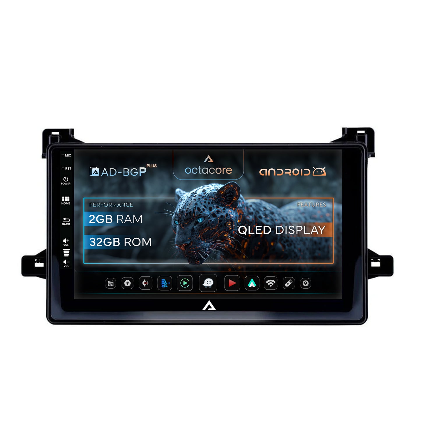 Navigatie Toyota Prius (2015+), Android, P-Octacore / 2GB RAM + 32GB ROM, 9 Inch - AD-BGP9002+AD-BGRKIT097