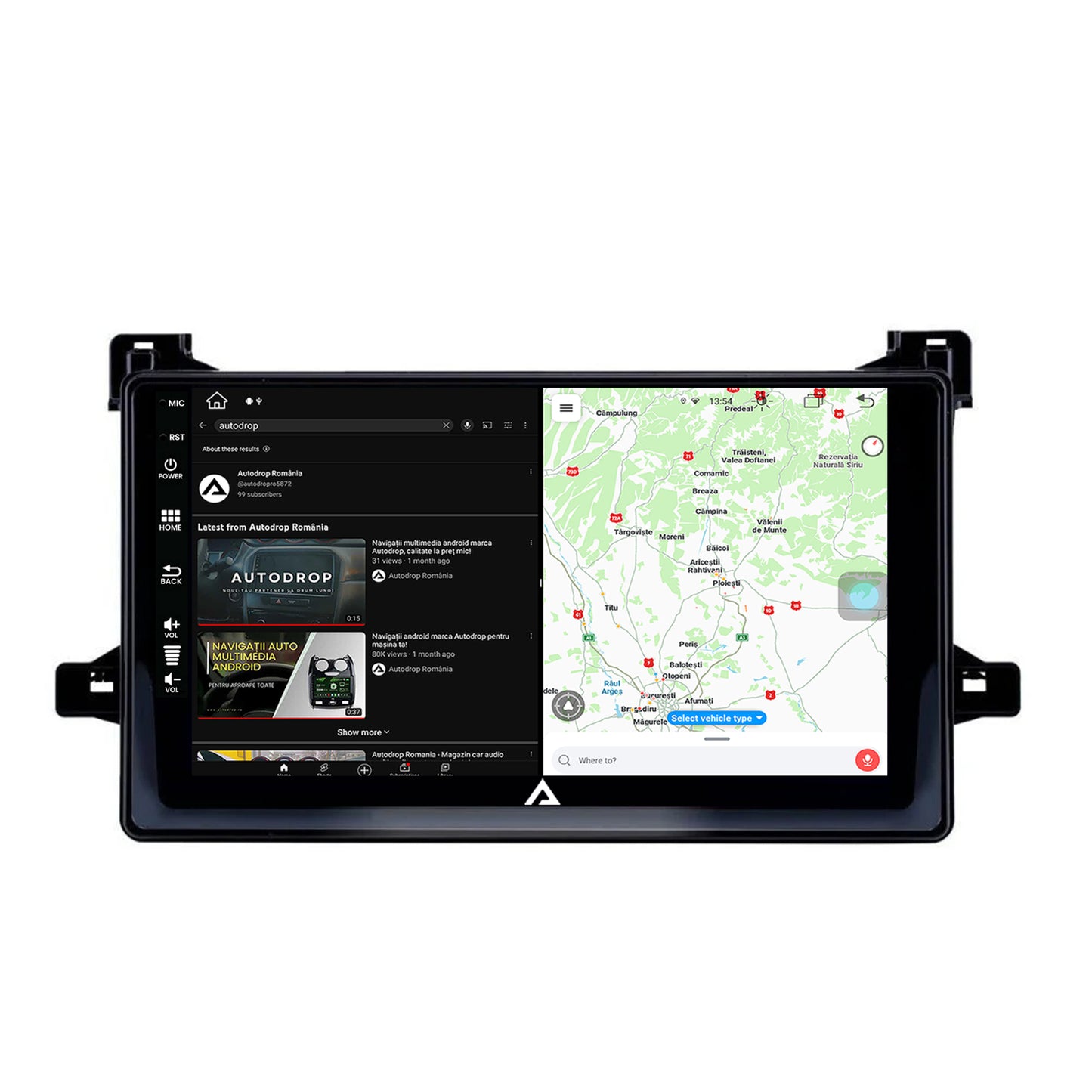 Navigatie Toyota Prius (2015+), Android, Z-Octacore / 8GB RAM + 256GB ROM, 9 Inch - AD-BGZ9008+AD-BGRKIT097