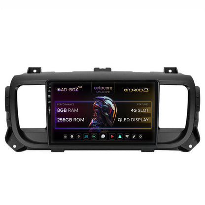 Navigatie Toyota Proace (2016+), Android, Z-Octacore / 8GB RAM + 256GB ROM, 9 Inch - AD-BGZ9008+AD-BGRKIT065V2