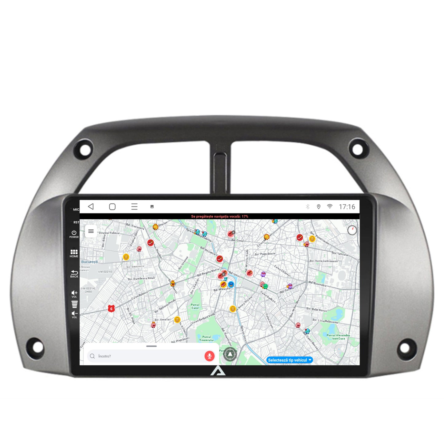 Navigatie Toyota RAV4 (2001-2006), Android, E-Octacore / 2GB RAM + 32GB ROM, 9 Inch - AD-BGE9002+AD-BGRKIT109