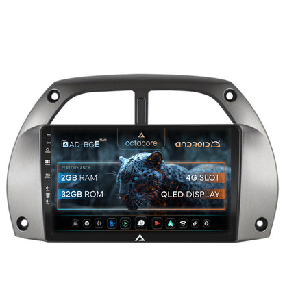 Navigatie Toyota RAV4 (2001-2006), Android, E-Octacore / 2GB RAM + 32GB ROM, 9 Inch - AD-BGE9002+AD-BGRKIT109