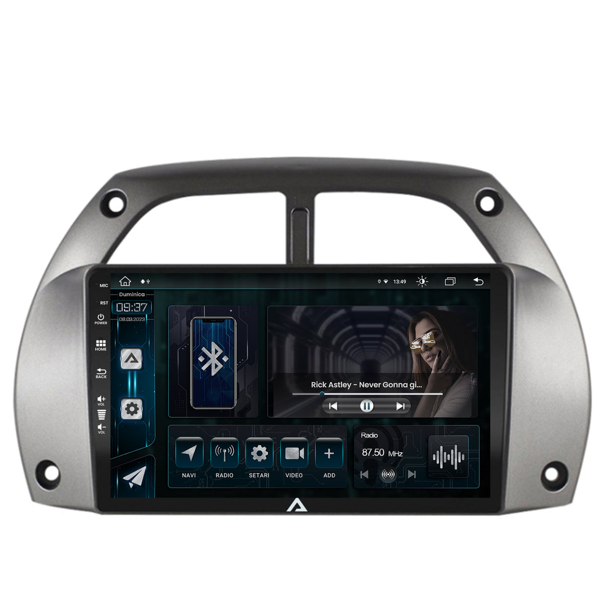 Navigatie Toyota RAV4 (2001-2006), Android, Z-Octacore / 8GB RAM + 256GB ROM, 9 Inch - AD-BGZ9008+AD-BGRKIT109