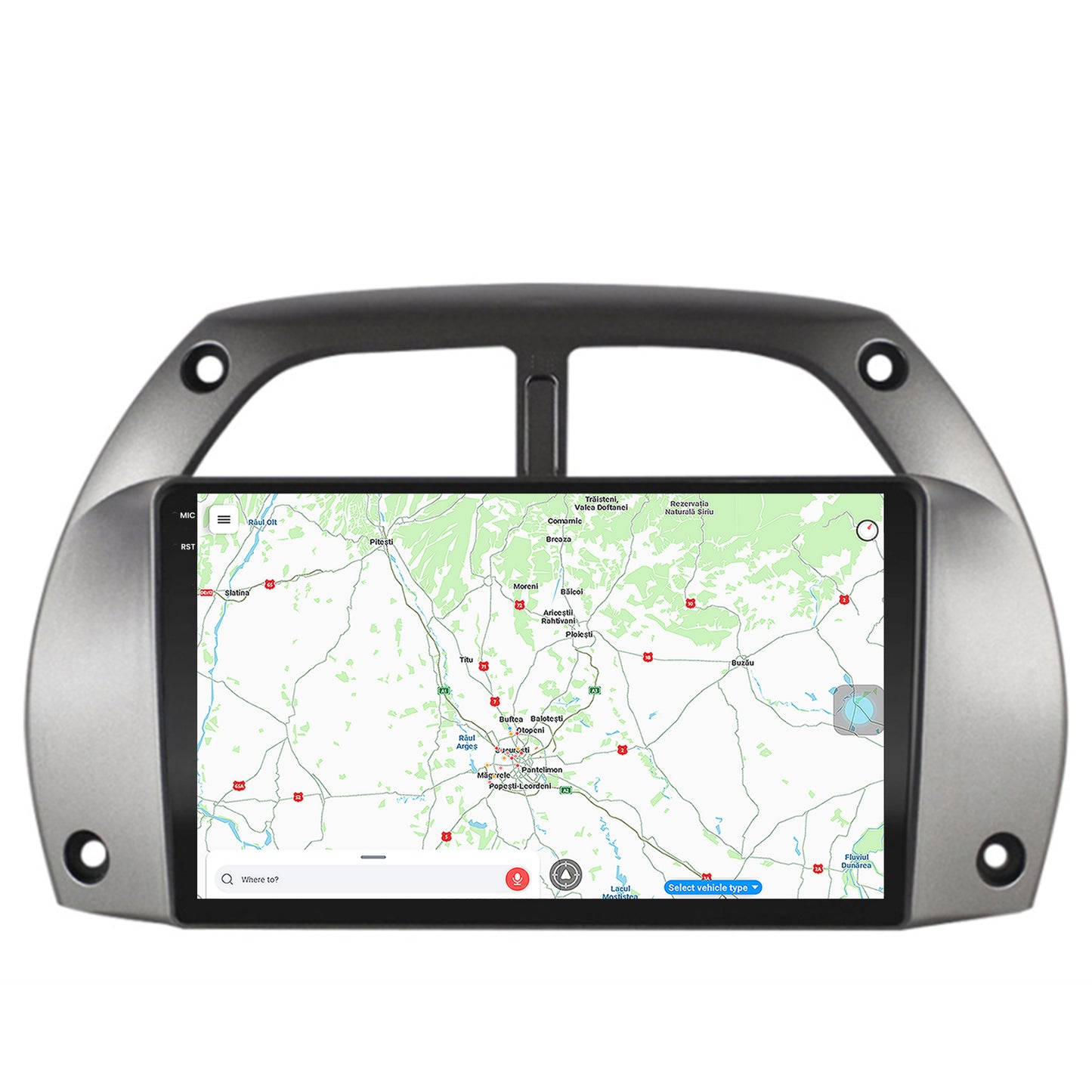 Navigatie Toyota RAV4 (2001-2006), Android, V-Octacore / 4GB RAM + 64GB ROM, 9.5 Inch - AD-BGV9004+AD-BGRKIT109
