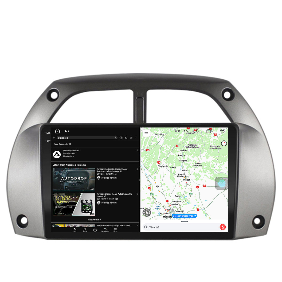 Navigatie Toyota RAV4 (2001-2006), Android, X-Octacore / 8GB RAM + 256GB ROM, 9.5 Inch - AD-BGX9008+AD-BGRKIT109