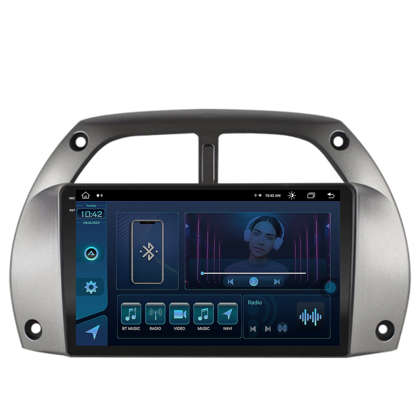 Navigatie Toyota RAV4 (2001-2006), Android, X-Octacore / 8GB RAM + 256GB ROM, 9.5 Inch - AD-BGX9008+AD-BGRKIT109