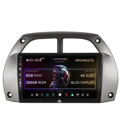 Navigatie Toyota RAV4 (2001-2006), Android, Z-Octacore / 8GB RAM + 256GB ROM, 9 Inch - AD-BGZ9008+AD-BGRKIT109