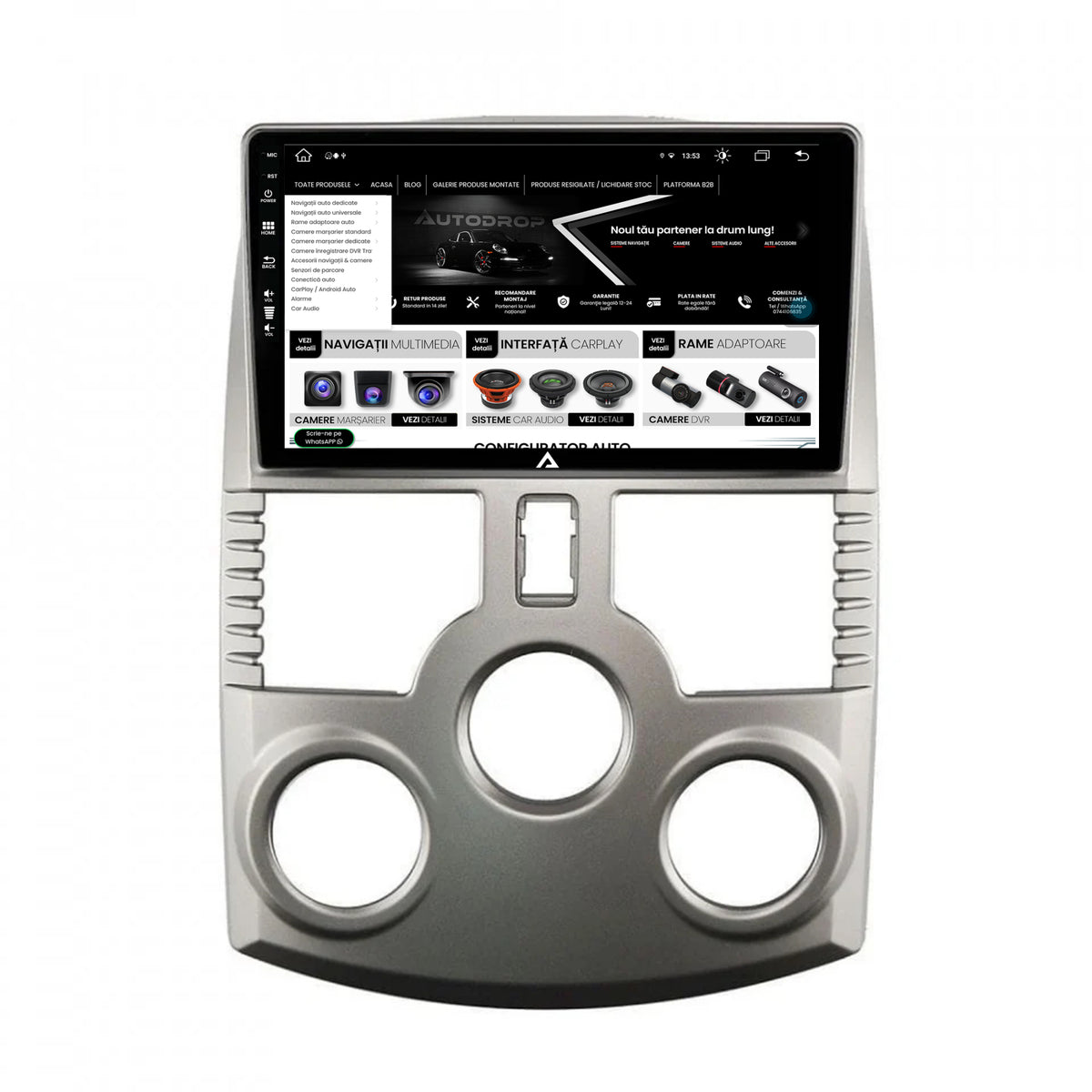 Navigatie Daihatsu Terior (2005+), Android, Z-Octacore / 8GB RAM + 256GB ROM, 9 Inch - AD-BGZ9008+AD-BGRKIT109V3